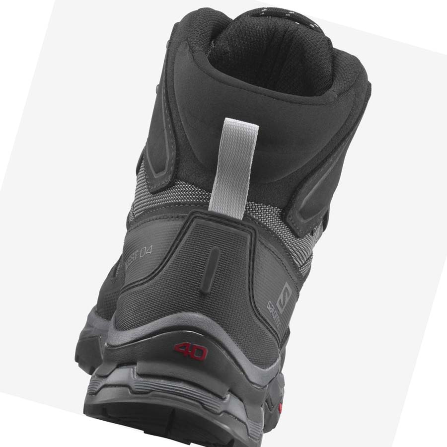 Tenis Senderismo Salomon QUEST 4 GORE-TEX Hombre Grises Negros | MX 3562BEX